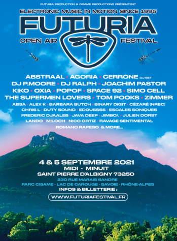 Futuria Open Air Festival - 4&5/09/21 - Saint-Pierre d'Albigny - Savoie (73)