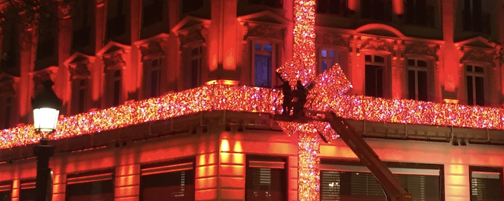 Décoration Cartier Champs-Elysées