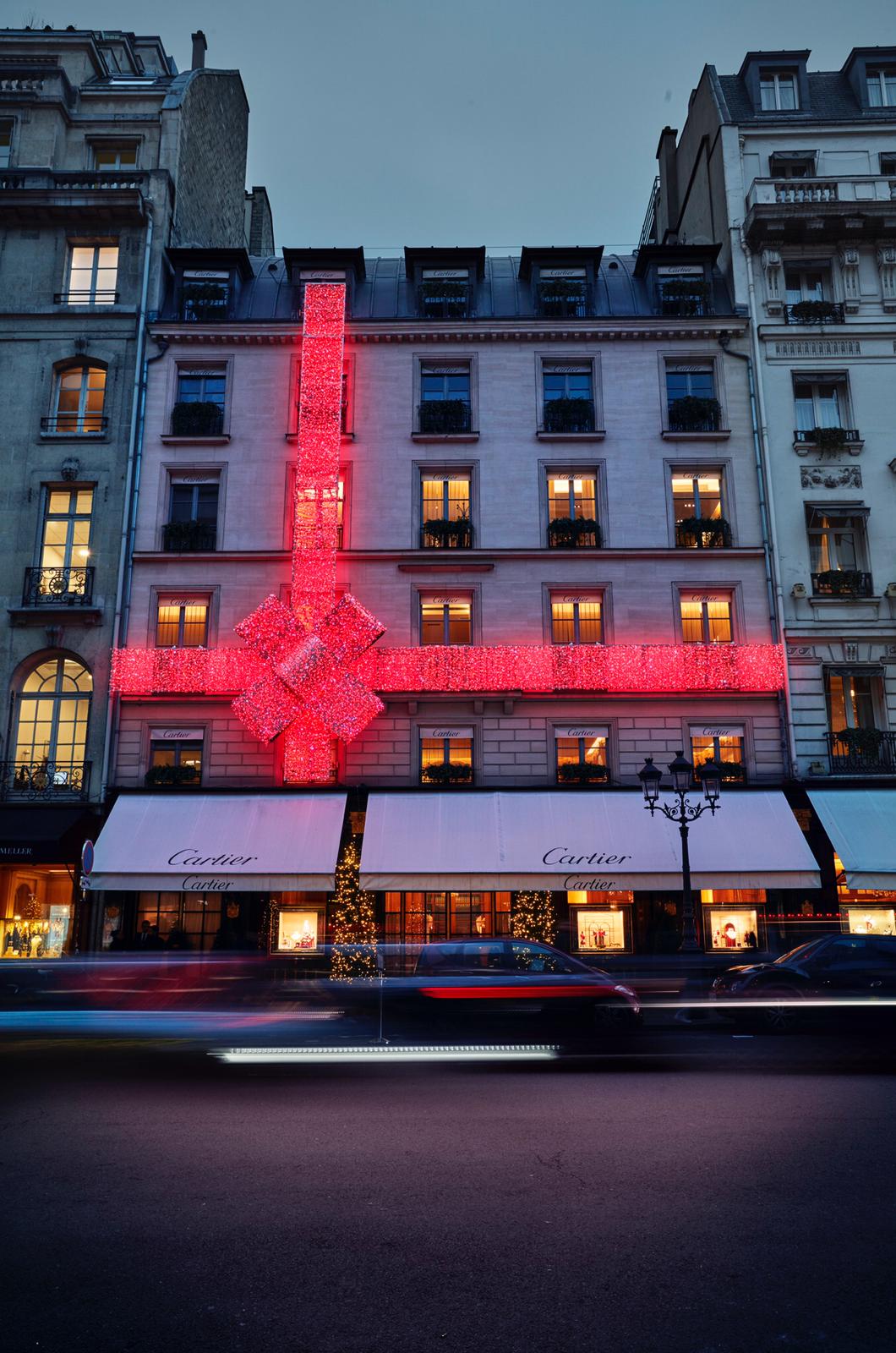 Décoration Noël 2019 Chez CARTIER au 13, Rue de de la Paix