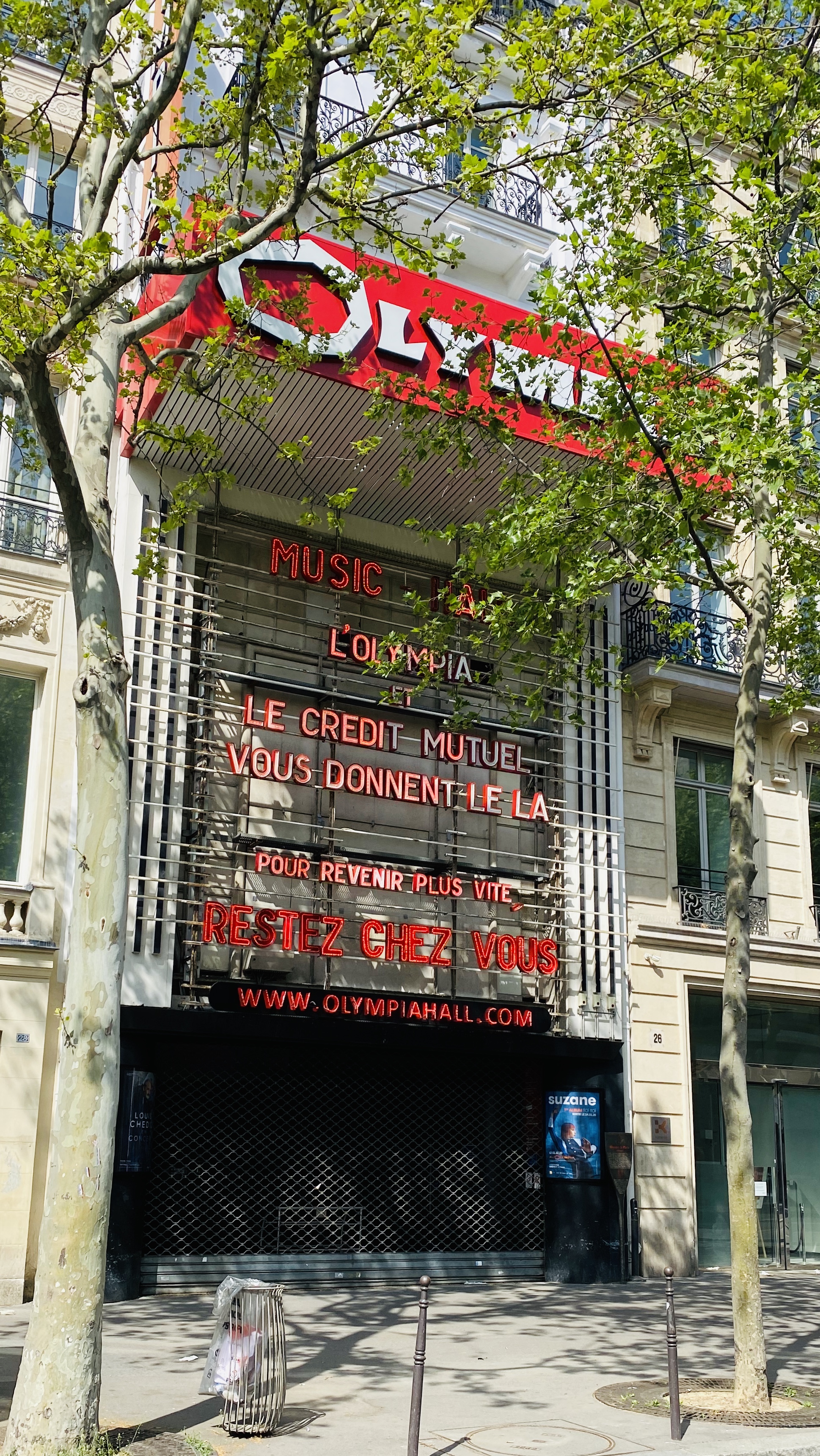 L'Olympia férmé