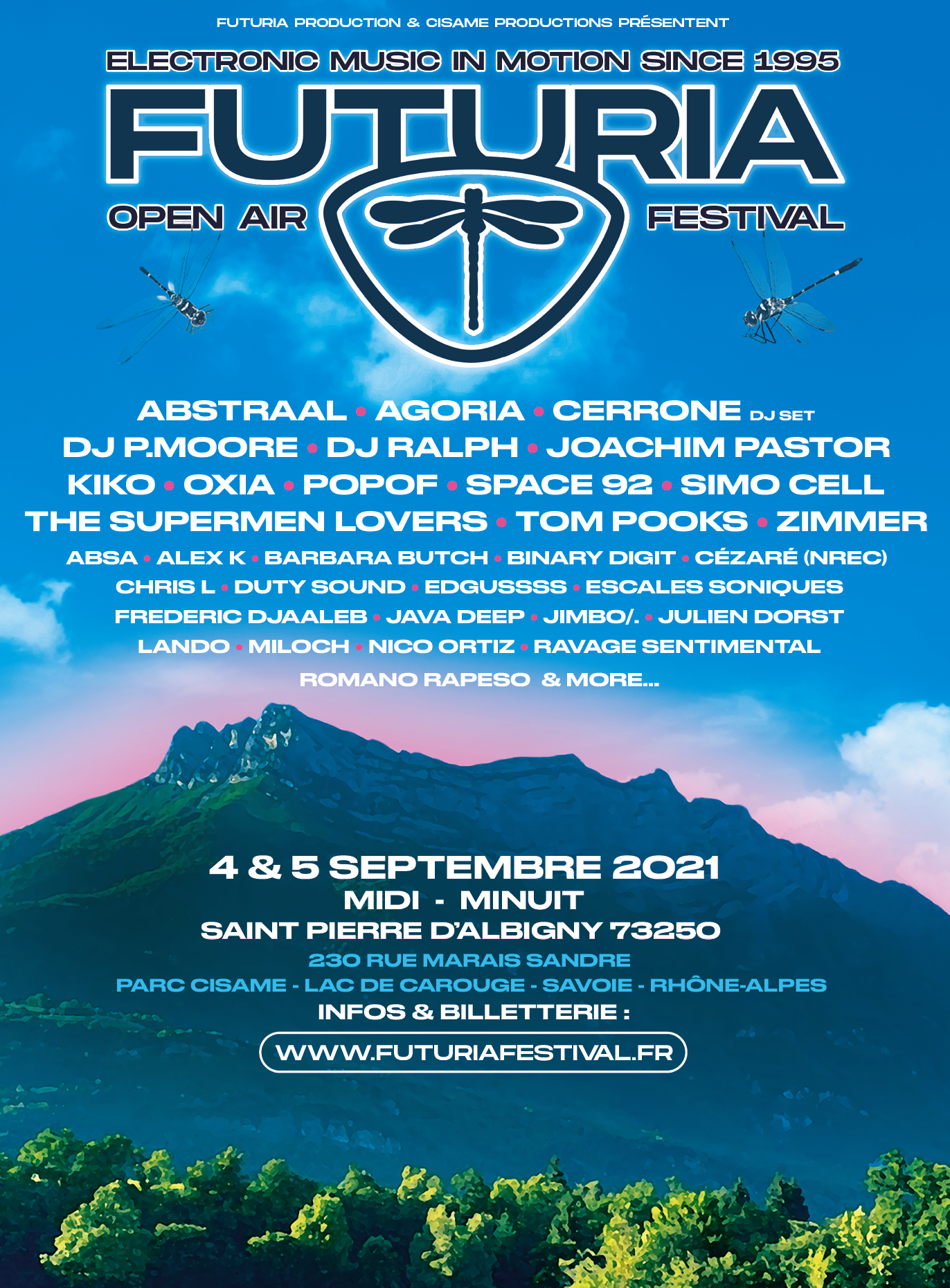 Futuria Open Air Festival - 4 et 5 Septembre 2021 - Saint-Pierre d'Albigny - Savoie (73)